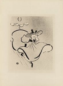 Jane Avril, van Le Café-Concert door Henri de Toulouse Lautrec