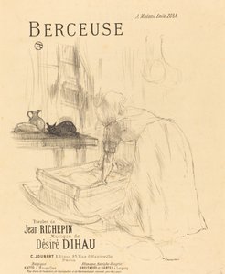 La Berceuse door Henri de Toulouse Lautrec
