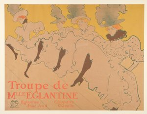 De Troupe van Juffrouw Eglantine door Henri de Toulouse Lautrec