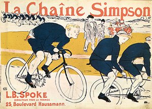 La chaîne Simson, reclameposter, 1896 door Henri de Toulouse Lautrec