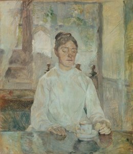 De moeder van de kunstenaar, gravin Adèle de Toulouse-Lautrec door Henri de Toulouse Lautrec