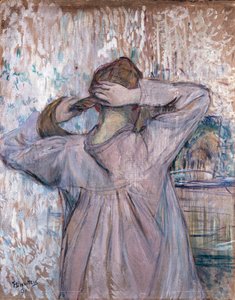 La toilette Celle qui se peigne