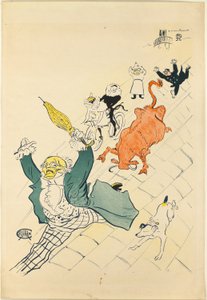 De Woedende Koe door Henri de Toulouse Lautrec