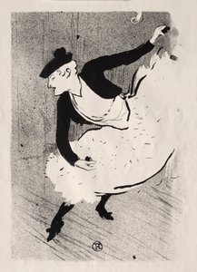 Café-concert: Edmée Lescot door Henri de Toulouse Lautrec