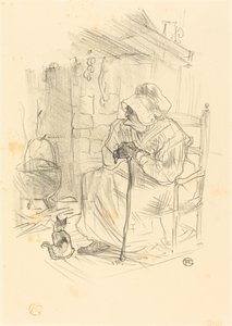 Het geheim door Henri de Toulouse Lautrec