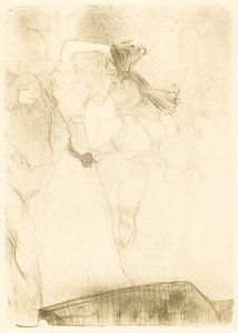 Lender van Achteren die de Bolero Danst in Chilperic, 1895 door Henri de Toulouse Lautrec