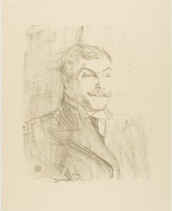 Lucien Guitry, uit Treize Lithographies door Henri de Toulouse Lautrec