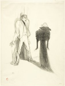 Lugné-Poé, in beeld door Henri de Toulouse Lautrec