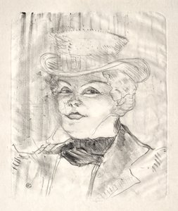 Madame Réjane, 1899 door Henri de Toulouse Lautrec