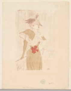 Mademoiselle Marcelle Lender, Staand door Henri de Toulouse Lautrec