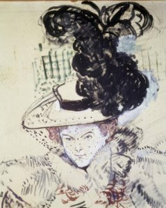 Misia Natanson door Henri de Toulouse Lautrec