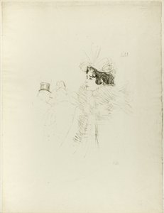 Miss May Belfort aan de Bar Achille door Henri de Toulouse Lautrec