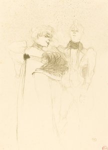 Mlle. Lender in "Madame Satan" door Henri de Toulouse Lautrec