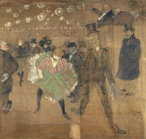 Panelen voor de Goulue baraque op de Foire du Trône in Parijs door Henri de Toulouse Lautrec