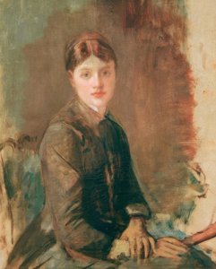 Portret van een jonge vrouw door Henri de Toulouse Lautrec