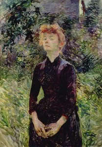 Portret van een vrouw, mogelijk de Franse comédienne Yvette Guilbert (ca. 1869-1944), 1888