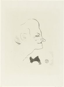 Portret van zangeres Yvette Gilbert door Henri de Toulouse Lautrec