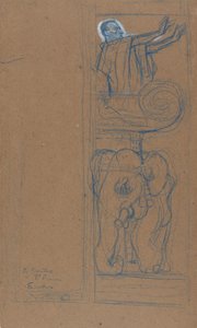 Voorlopig ontwerp voor de affiche van Le Chariot de Terre Cuite, 1894 door Henri de Toulouse Lautrec