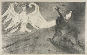 Project voor Frontispice: Au pied du Sinaï door Henri de Toulouse Lautrec