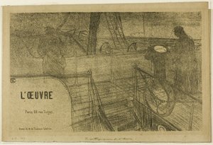 Prospectus-Programma van de werkzaamheden door Henri de Toulouse Lautrec