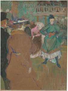 Quadrille bij de Moulin Rouge door Henri de Toulouse Lautrec