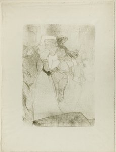 Achteraanzicht van Lender die de Bolero Danst in Chilpéric