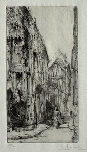 Saint-Etienne des Tonneliers in Rouen door Henri de Toulouse Lautrec