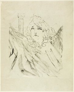Sarah Bernhardt, uit Treize Lithographies door Henri de Toulouse Lautrec