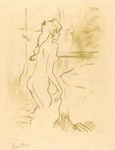 Studie van een vrouw door Henri de Toulouse Lautrec