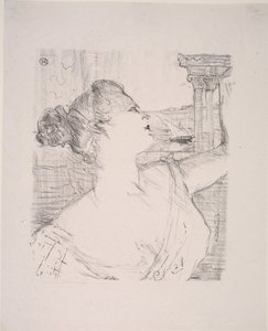 Sybil Sanderson door Henri de Toulouse Lautrec