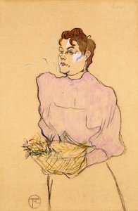 De bloemenverkoper, 1894 door Henri de Toulouse Lautrec