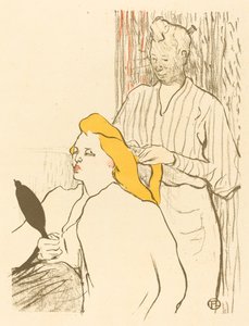 De Kapper - Programma voor het Théâtre Libre, 1893 door Henri de Toulouse Lautrec