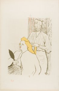 De Kapper, Programma voor het Théâtre Libre door Henri de Toulouse Lautrec