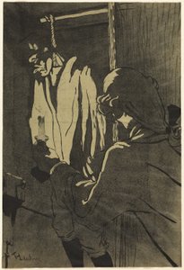 De gehangene door Henri de Toulouse Lautrec