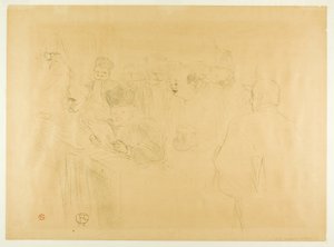 Het Lebaudy Proces, Mademoiselle Marsy Geeft Bewijs door Henri de Toulouse Lautrec