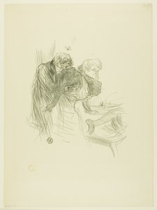 Het gebed van de Poolse joden, uit Au Pied du Sinaï door Henri de Toulouse Lautrec