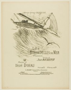 De Zeezwaluwen, uit Mélodies de Désiré Dihau door Henri de Toulouse Lautrec