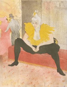 De zittende clownes Mademoiselle Cha-u-ka-o uit de serie Elles, 1896