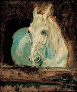 Het witte paard "Gazelle", 1881 door Henri de Toulouse Lautrec