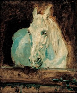 Het witte paardgazelle, 1881 door Henri de Toulouse Lautrec