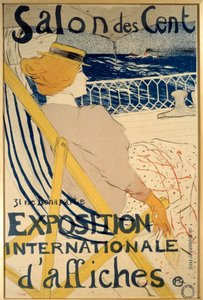 De passagier van de 54 jachttocht. Poster voor de Salon des Cents, 31 rue Bonaparte in Parijs (internationale poster tentoonstelling)