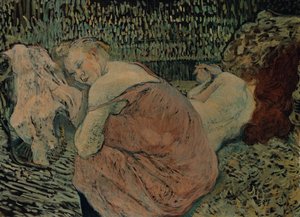 Twee vrienden door Henri de Toulouse Lautrec