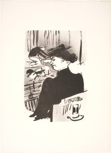 Een toeschouwer door Henri de Toulouse Lautrec