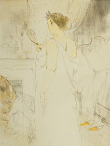 Vrouw met IJs - Handijs, Plaat VI uit Elles, 1896 door Henri de Toulouse Lautrec