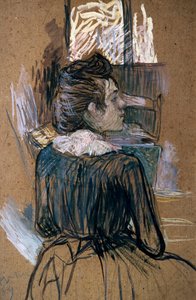 Vrouw bij een raam, 1889 door Henri de Toulouse Lautrec