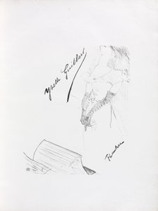 Yvette Guilbert-Engelse Serie: Frontispice door Henri de Toulouse Lautrec