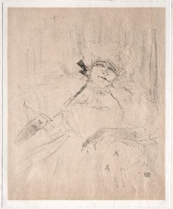 Yvette Guilbert: Chanson Ancienne door Henri de Toulouse Lautrec
