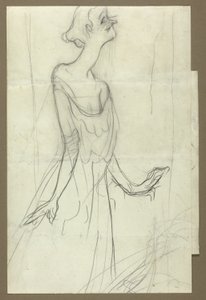 Yvette Guilbert zingt door Henri de Toulouse Lautrec