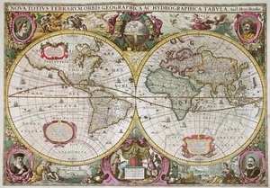 Een Nieuwe Land- en Waterkaart van de Gehele Aarde, 1630