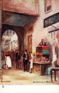 Oud Londen: Oude Leadenhall Markt door Henrie Pitcher